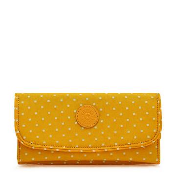 Kipling Money Land Printed Snap Wallet Kézitáska Sárga | HU 1285DF